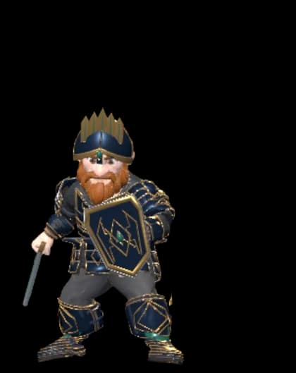 Dwarf fighter in maximum tier gear